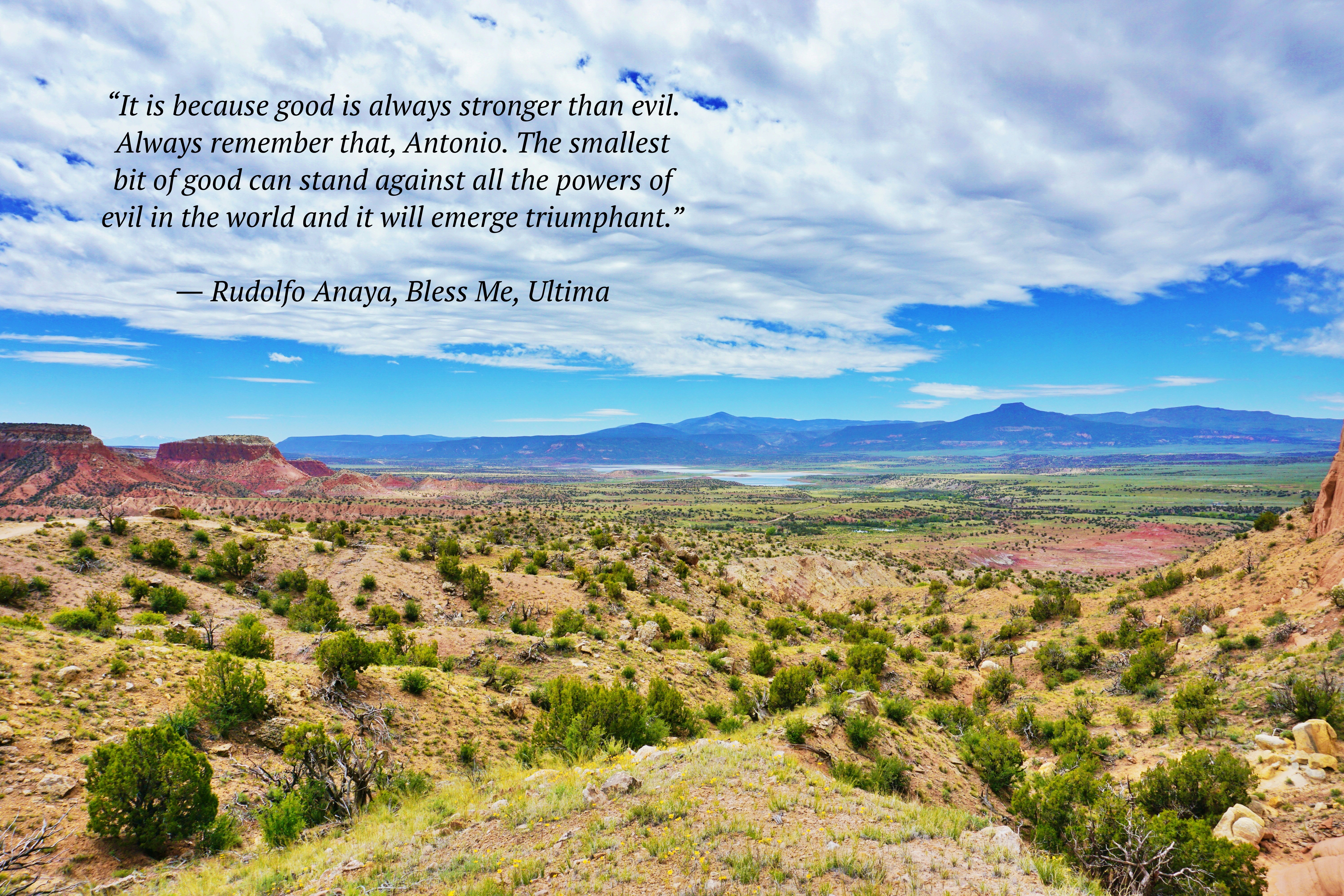 Directions: Good and evil. Rudolfo Anaya, Bless Me, Ultima